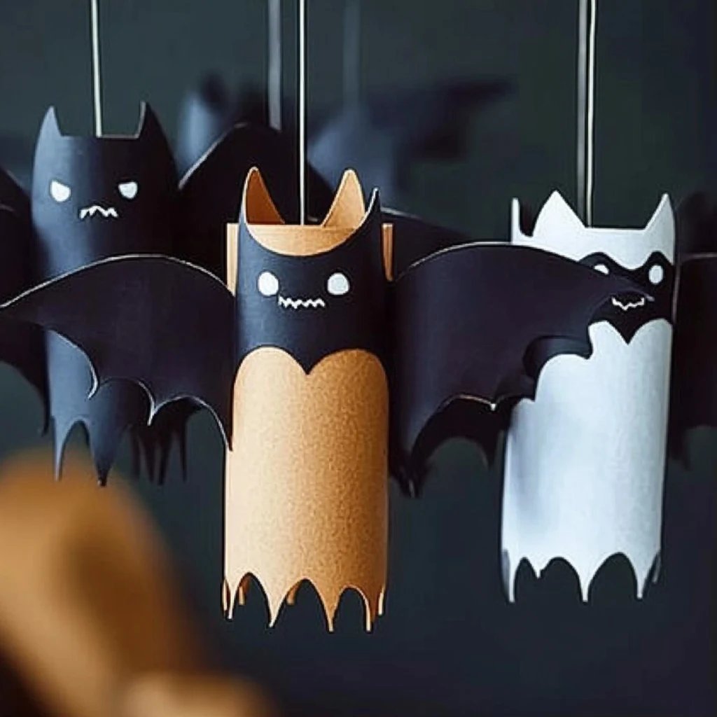 Crafting Delight: How to Make Friendly Bat Roll Decor
