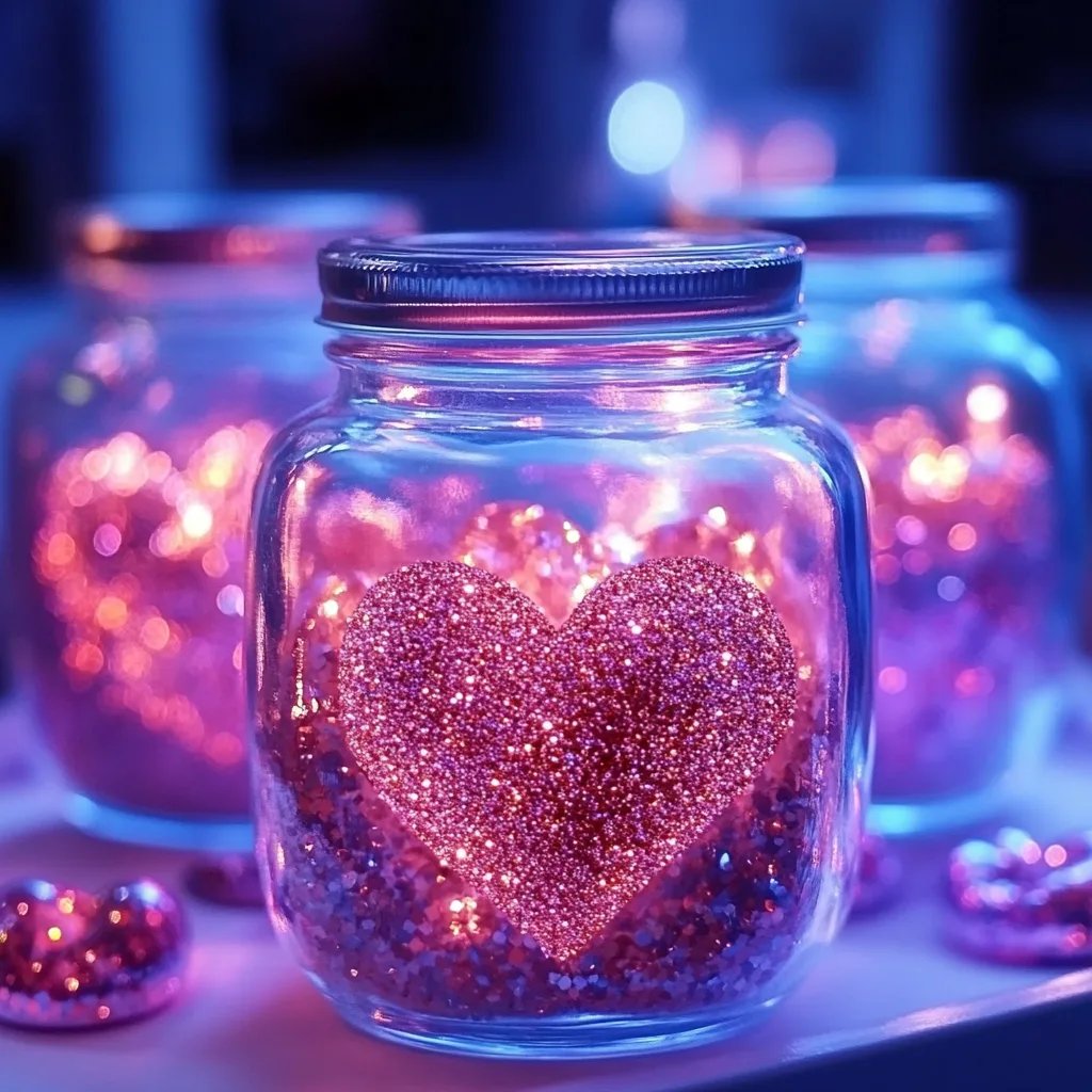 Heart Glitter Jars: An Amazing Ultimate Guide to Crafting 5 Delightful Jars