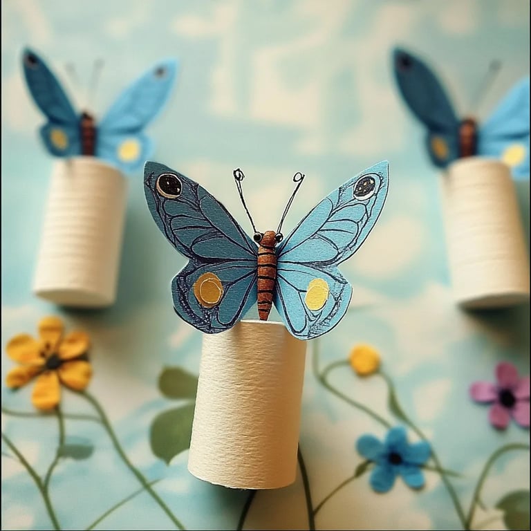 Toilet Paper Roll Butterflies: An Incredible DIY Craft for Kids