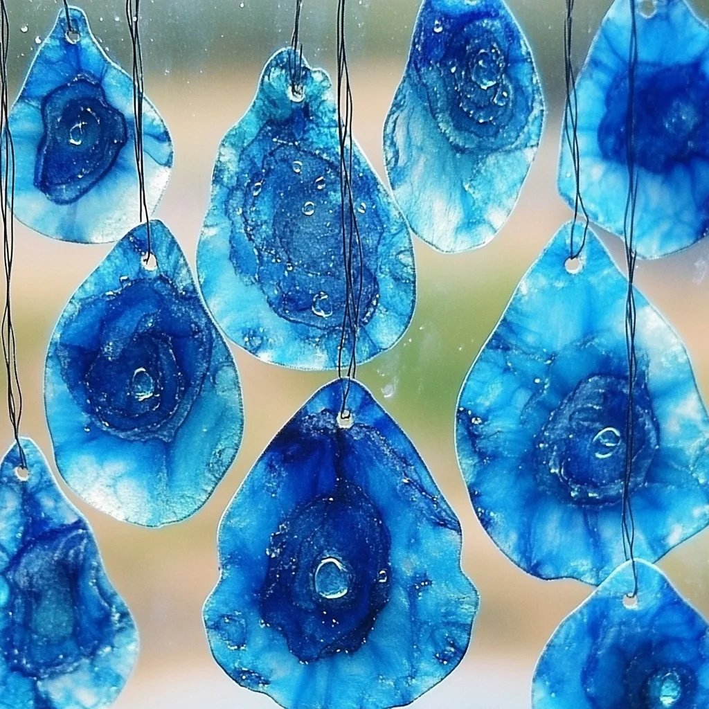 How to Make Blue Crayon Raindrop Suncatchers: A Step-by-Step Guide