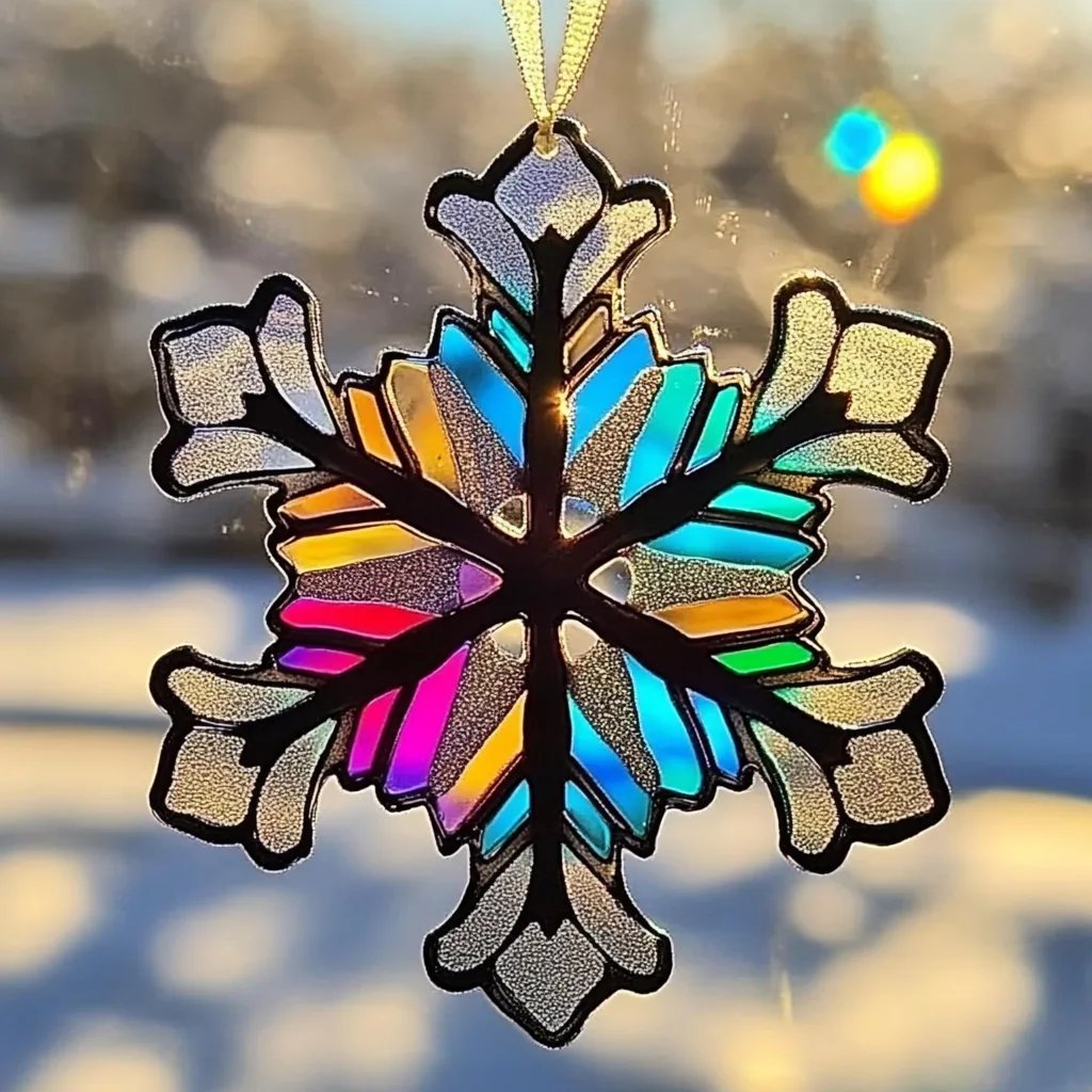 Creating Stained Glass Snowflake Suncatchers: A Step-by-Step Guide
