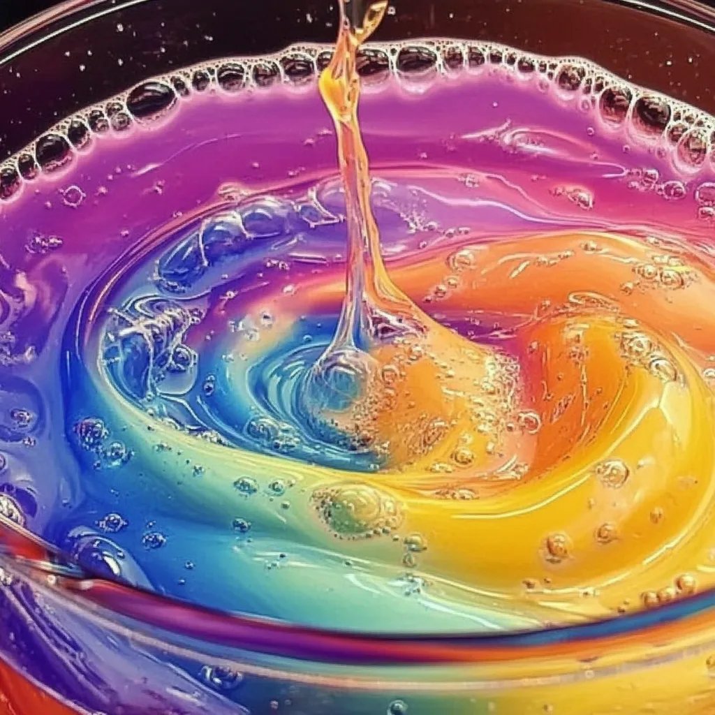 How to Make Sparkling Rainbow Bubble Slime with a Twist