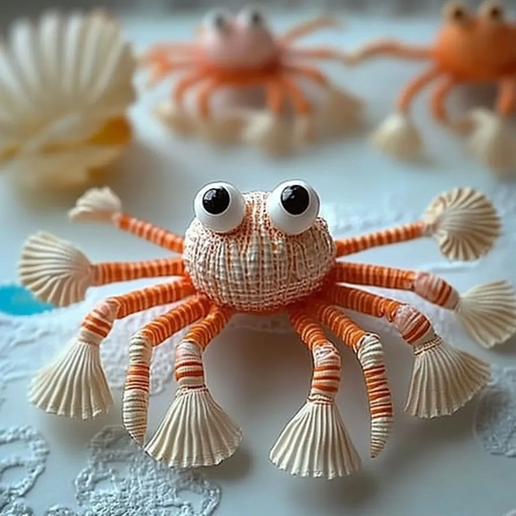 Creating Whimsical DIY Seashell Crabs: A Crafting Adventure