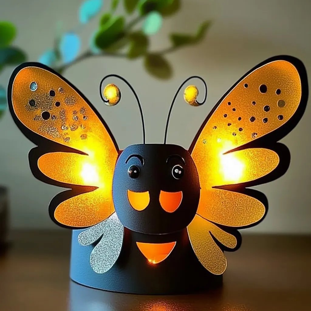 How to Make Whimsical Paper Roll Fireflies: A Crafting Adventure