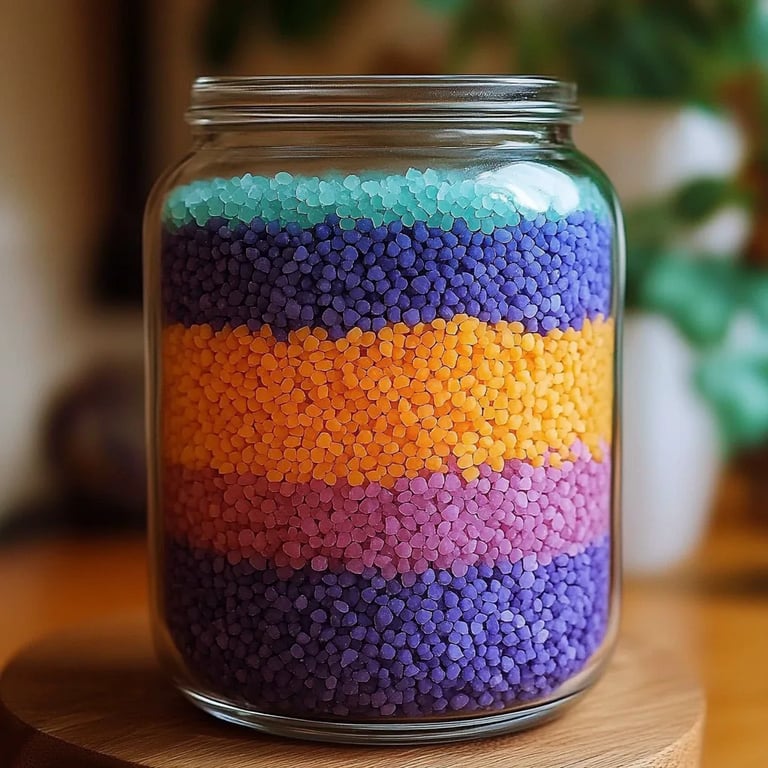 Crafting Colorful Magic: How to Make Spiced Colorful Salt Jars