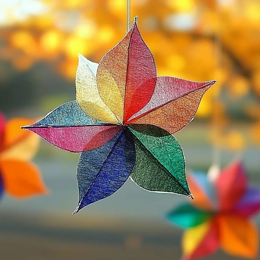 Crafting Tissue Paper Leaf Suncatchers: A Step-by-Step Guide for All Ages